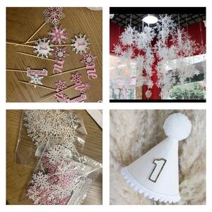 Winter onederland birthday party lot